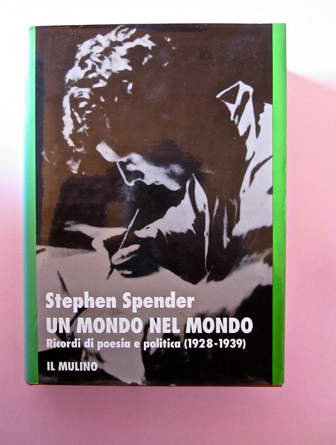 Stephen Spender. Un mondo nel mondo. Il Mulino 1992. Sovracoperta di Alberto Bernini. Prima di sovracoperta (part.), 1