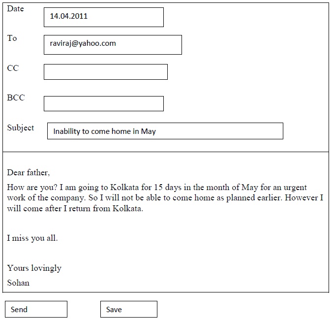 Formal Letter Format Cbse Class 7