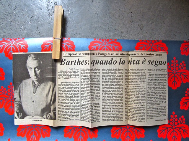 Roland Barthes / Bar Barthes di Marco Mondino / FN (12.3.13, 2)