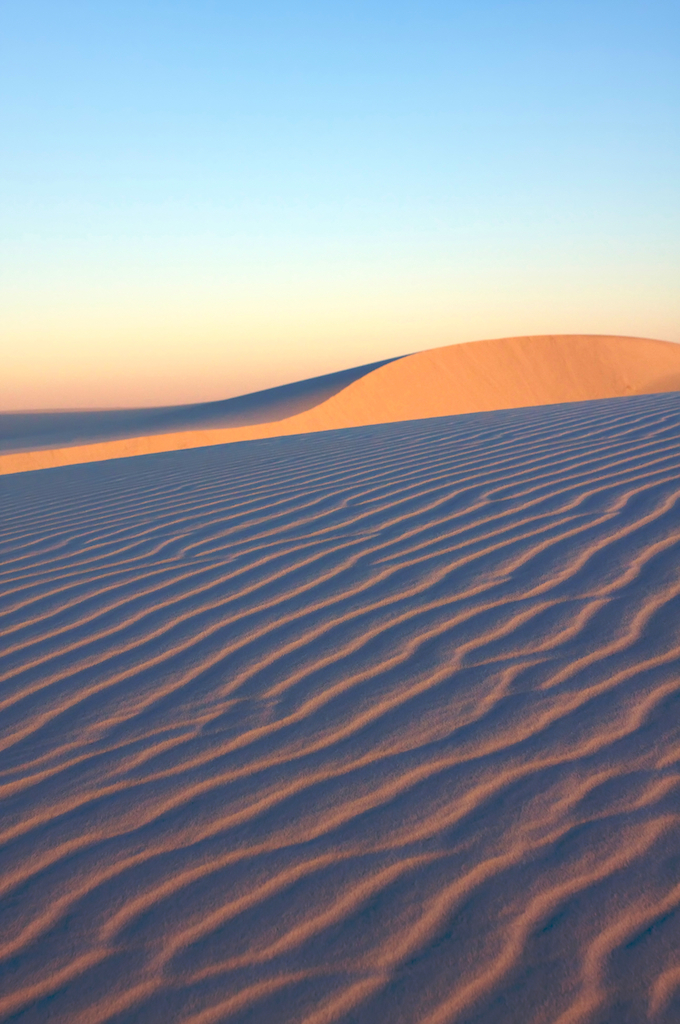 White sand, New Mexico, Photograph of a windswept sand dune, photographic art, for home and office décor. (148)