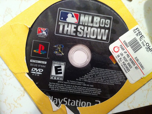 baseball games were simpler: MLB The Show 2009 for PS2. Play ball