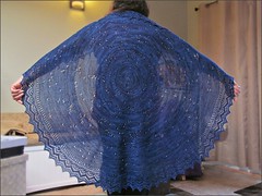 Lacy in the Sky with Diamonds Shawl and me
