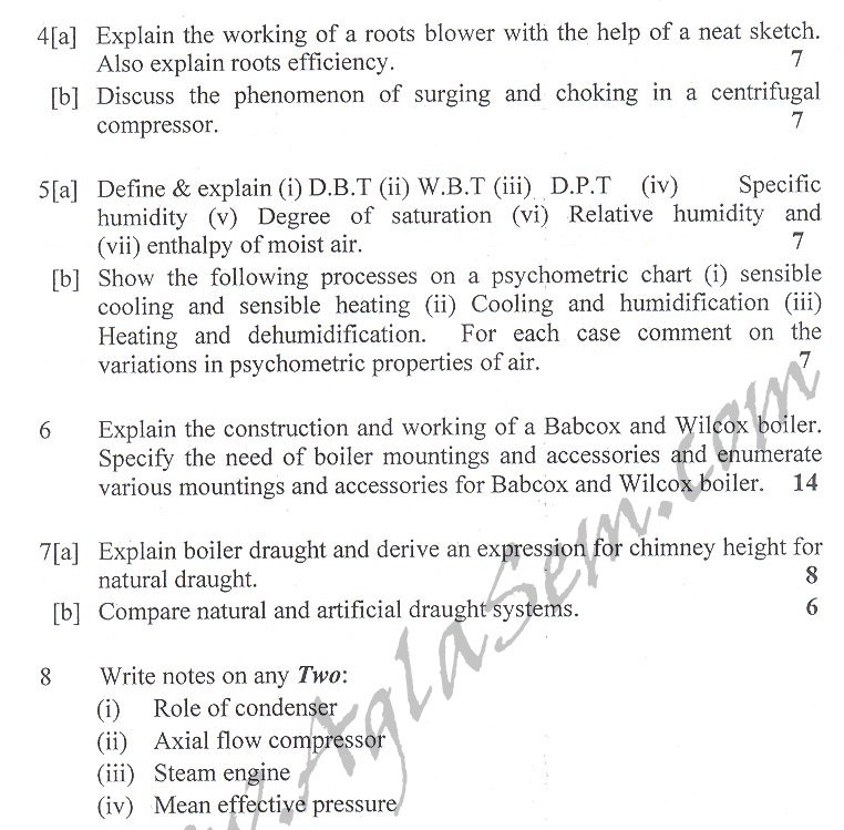 DTU Question Papers 2010 – 4 Semester - End Sem - ME-211