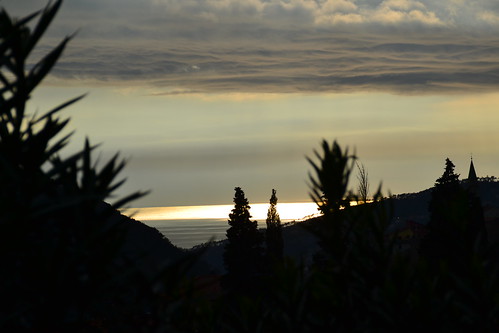 sunset clouds dark tramonto portofino tigullio