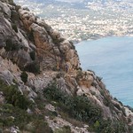 Cliff path on Penyal d' Ifach