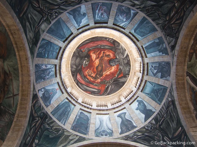 Mural by José Clemente Orozco in the Chapel's dome