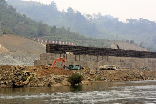 our speculation is that this may be either a dam or for the high speed rail line that is supposed to connect Luang Prabang with China
