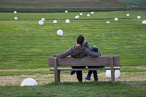glaumbær iceland view farm field couple