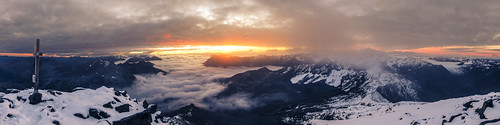 panorama weather clouds sunrise davos summit schwarzhorn flüela