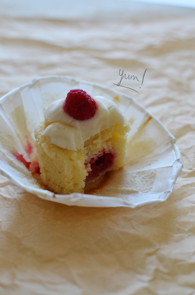 raspberry lemon cupcakes