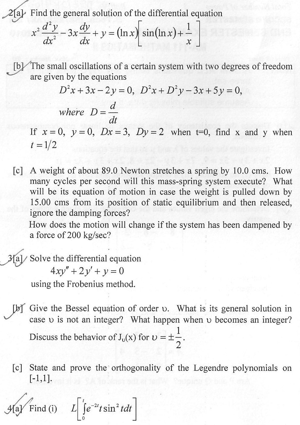 DTU Question Papers 2010  2 Semester - End Sem - MA-111