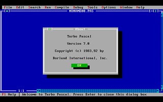 The first protected mode Turbo Pascal with Object Browser, Syntax Highlighting, Undo/Redo, Symbol Information