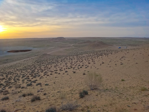 sunrise desert centralasia turkmenistan doortohell karakum
