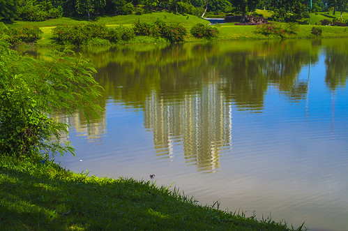 reflection golf landscape surabaya pentaxk01 bukitdarmogolf lenmarc da40mmxs
