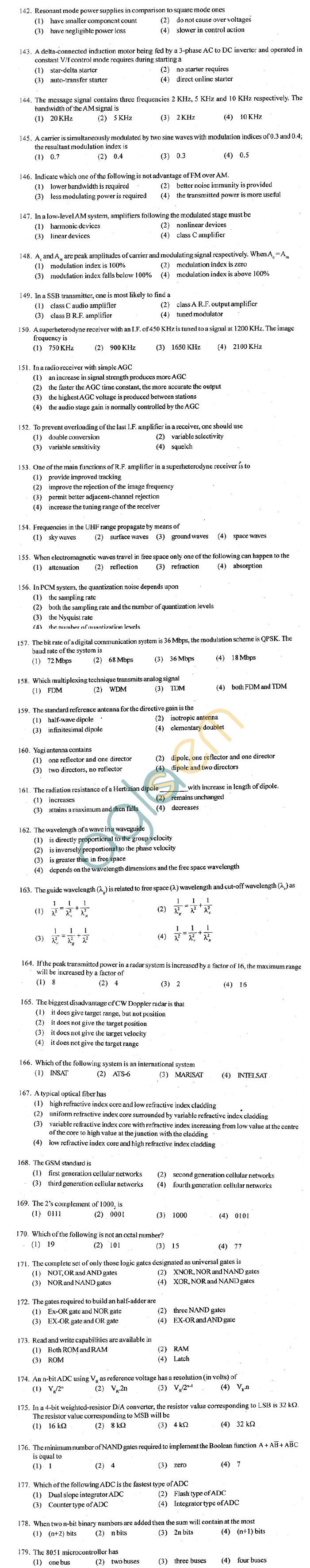 ECET 2012 Question Paper with Answers - Electronics and Communication Engineering