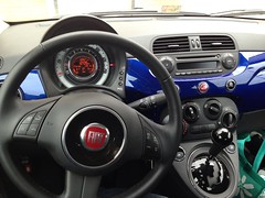 Fiat 500 Rental Car Dashboard