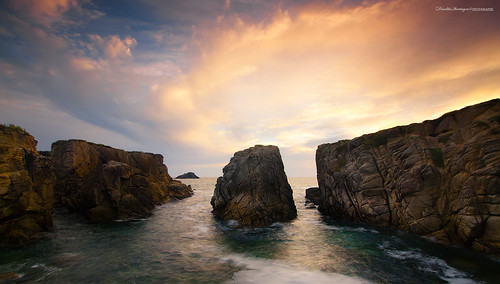 ocean longexposure sunset sea sky seascape nature rock brittany bretagne breizh quiberon portbara descliks2bretagne ledilhuitnicolas