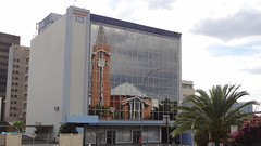 Reflection of Clock Tower, Corporate House, Windhoek, Namibia