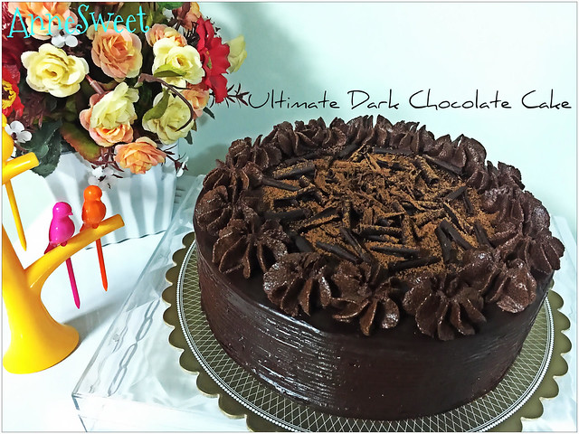 Ultimate Dark Chocolate Cake by AnneSweet