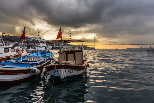 city travel bridge sunset sea sunlight clouds turkey pier boat asia istanbul flags experience goldenhour köprü boğaz tekne cengelkoy 550d istanbullovers