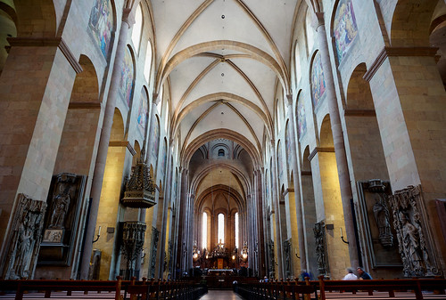 architecture germany cathedral interior medieval romanesque mainz sonya6000