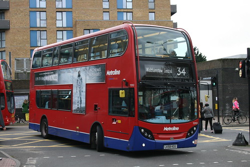 Metroline TE932 on Route 34, Walthamstow Central