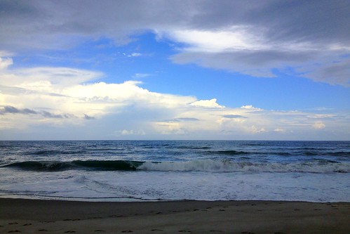 ocean sky usa beach clouds florida melbourne atlantic bouoo°2