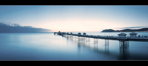 ocean blue sea seascape wales landscape pier seaside long exposure north filter nd llandudno conwy