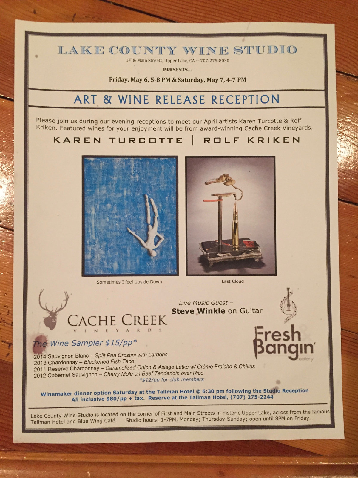 Art and Wine Reception at Lake County Wine Studio 2