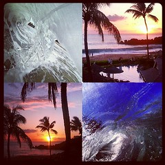Me=#happy mchapperson over here. Got #surf #shorebrake #watershots & B→rolled today at my favorite #beautiful #maui #beach.Sprinkle a lil #sunset in the mix= Life is #awesome #instalike #instahawaii #808 #instalove #instacollage #photooftheday