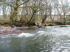 Anna paddling just outside the Rhongyr Isaf Centre Image