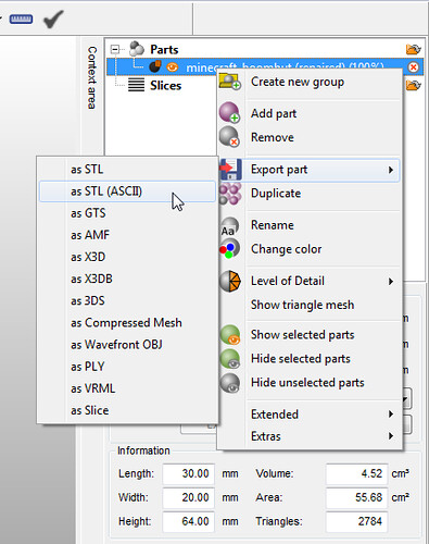 13 - Netfabb Studio Basic export part as STL