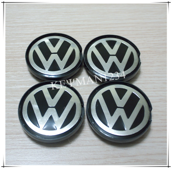 4pcs 55mm Wheel Center Caps Central Hub for VW Polo Golf Passat Bora Bettle