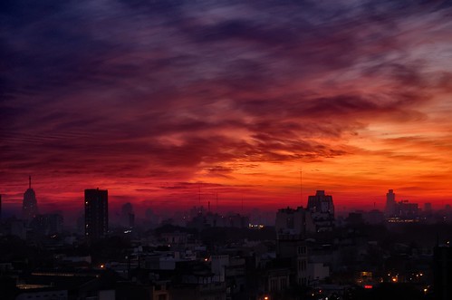 city sunset argentina fog night clouds buildings edificios buenosaires ciudad nubes ocaso niebla anochecer