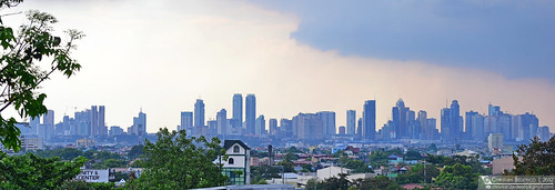city urban church skyline landscape asia cityscape metro philippines manila rizal downpour taytay pasig mandaluyong
