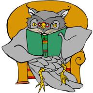 owl reading book