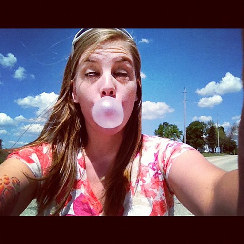 Yes, that is exactly what we're doing. Blowing bubbles in the middle of the country road, music blasting. #roadtrip12