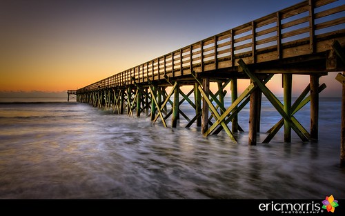 beach sunrise pier southcarolina charleston isleofpalms
