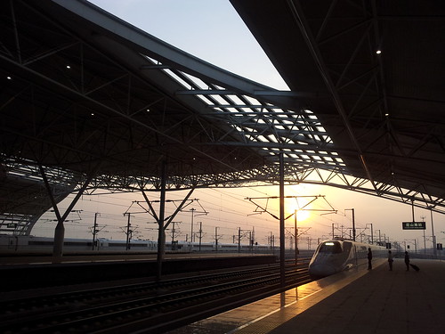 sunset sun station train kunshan flickrandroidapp:filter=none