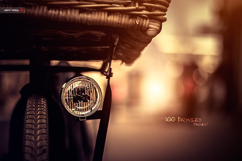 street light sun bike bicycle wheel canon project eos 50mm cycling basket bokeh f14 details streetphotography bikes tire headlight wicker zwolle detailed ef50mmf14usm wickerbasket 60d canon60d img7905 jeffkrol 100bicycles