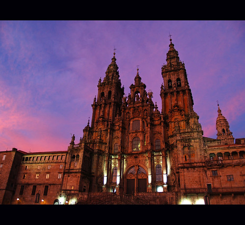 santiago sunset de ngc catedral galicia compostela michel h2 anochece
