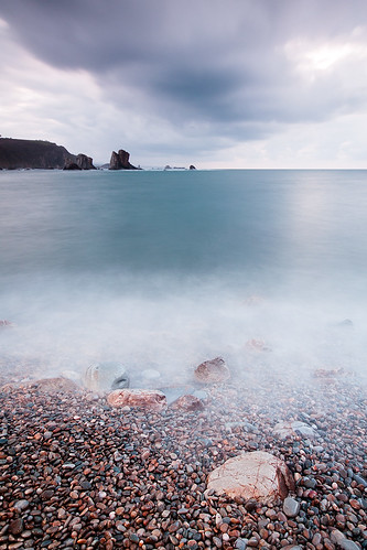sunset sea beach rock stone canon atardecer mar agua sigma asturias playa filter silence 1020 roca silencio piedra filtro cokin 450d 121s