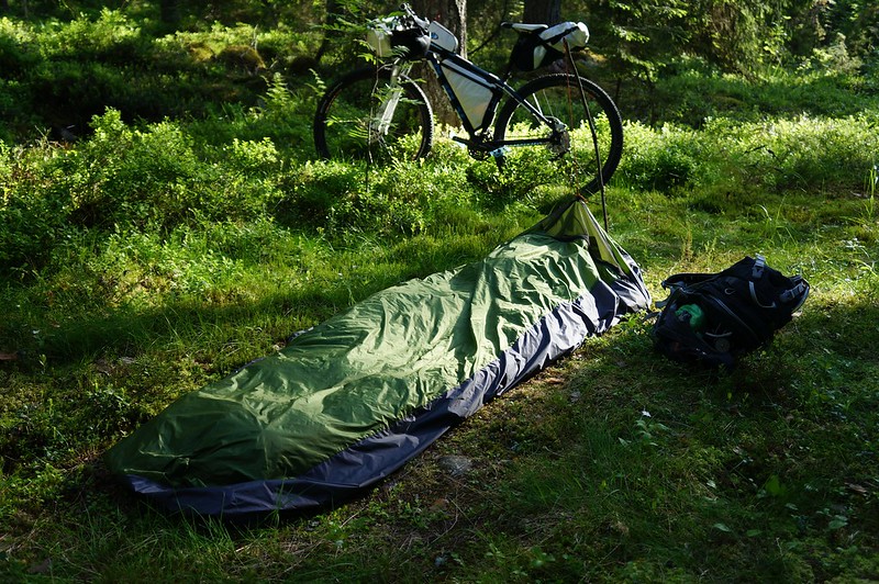 A bike and a bivy.