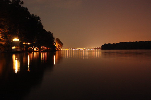 city reflections boats dock long exposure dam tennessee lenior
