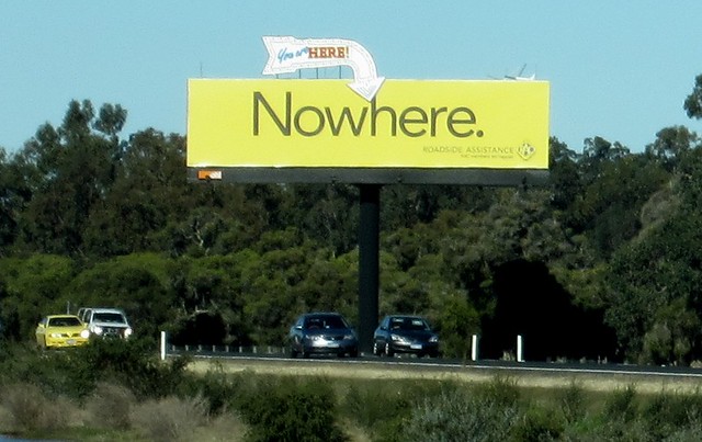 Billboard on the road south