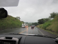 Pan-American Highway in the rain