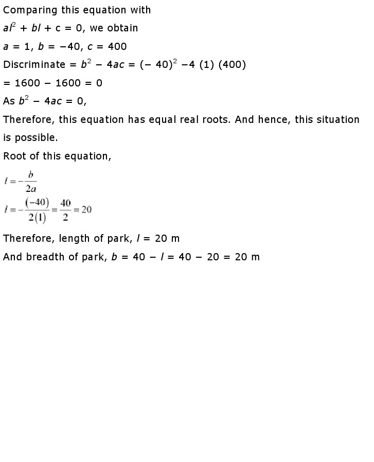 NCERT Solutions For Class 10 Maths Chapter 4 Quadratic Equations PDF Download NCERT Solutions For Class 10 Maths Ch 4