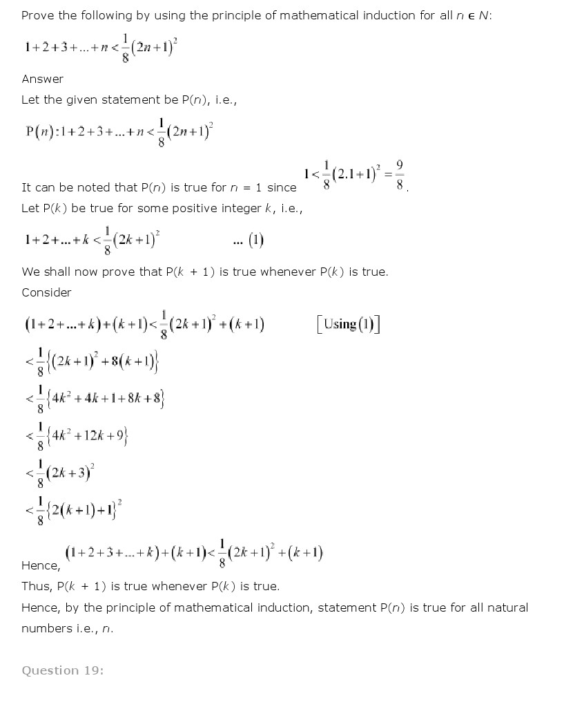 NCERT Solutions for Class 11 Maths Chapter 4 - Principle of Mathematical Induction