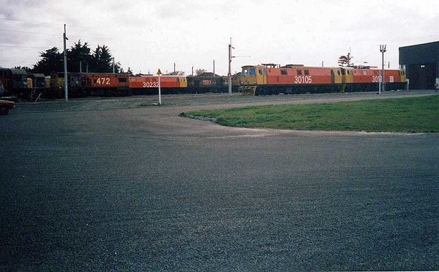 NZR Palmerston North Depot Jun 1988