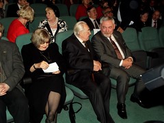 Andrzej Wajd z żoną, Jacek Majchrowski